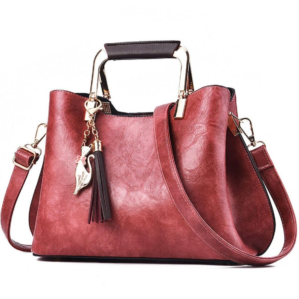 9432 Handbags and Purses Fashion Top Handle Satchel Tote PU Leather